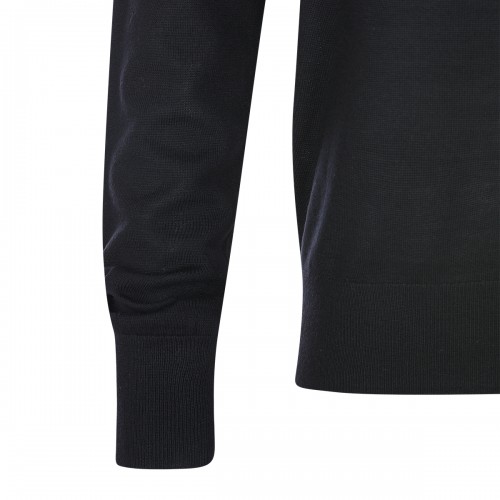 BLACK WOOL KNITWEAR