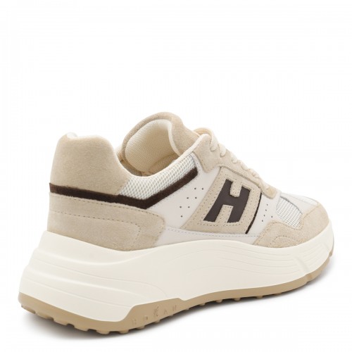 BEIGE LEATHER SNEAKERS