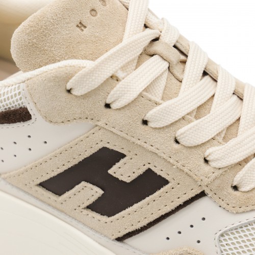 BEIGE LEATHER SNEAKERS