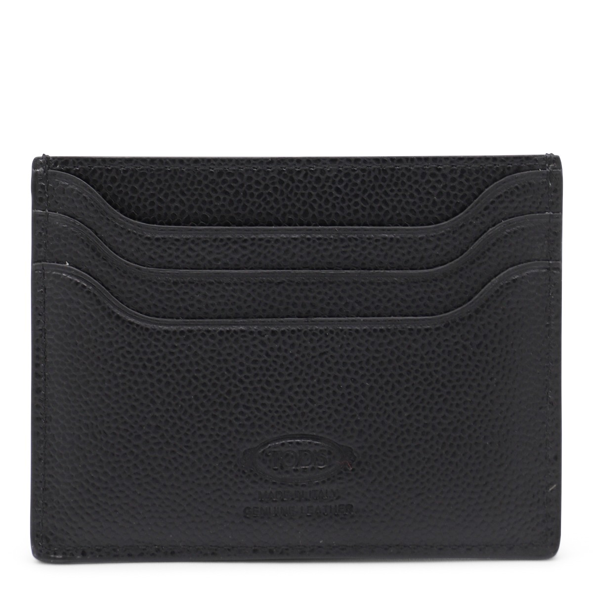 BLACK LEATHER CARD HOLDER