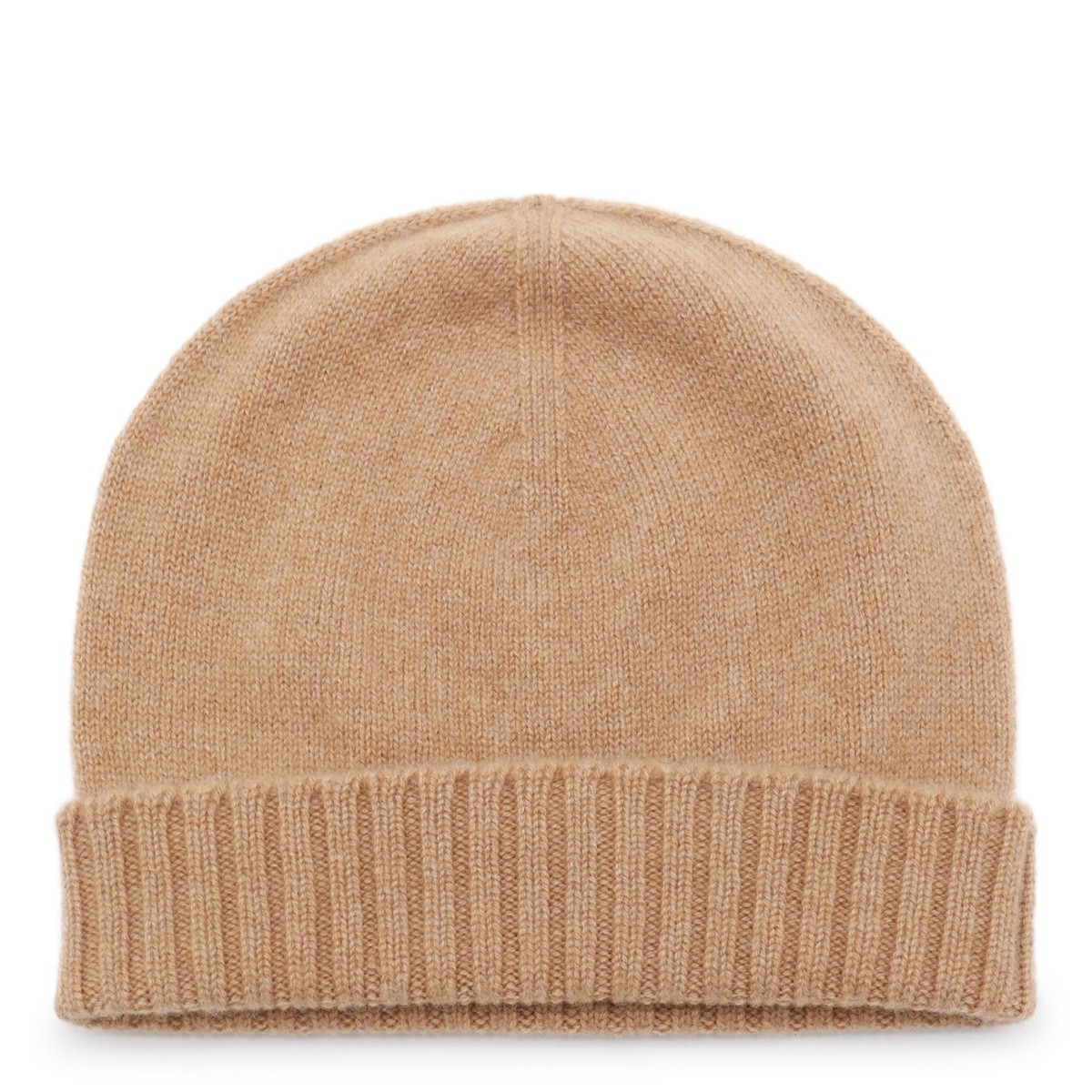 BEIGE WOOL BEANIE