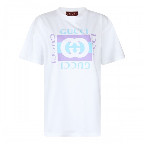 WHITE COTTON T-SHIRT