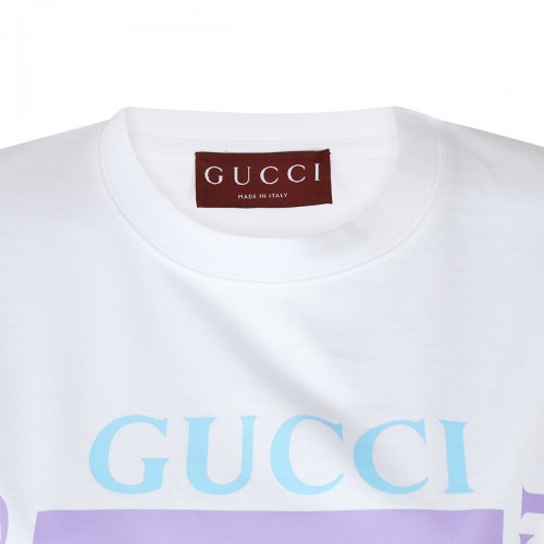 WHITE COTTON T-SHIRT