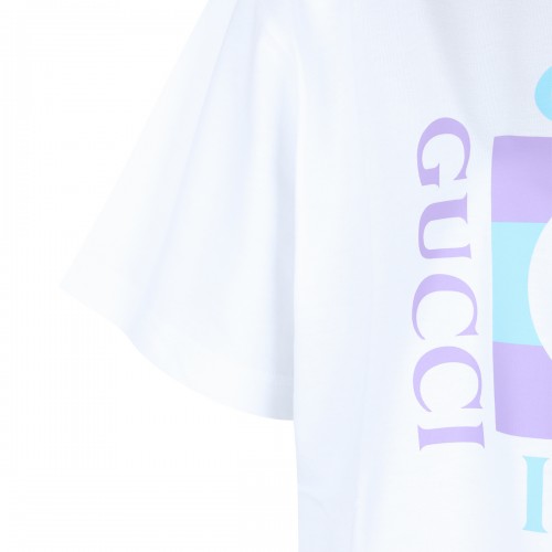 WHITE COTTON T-SHIRT