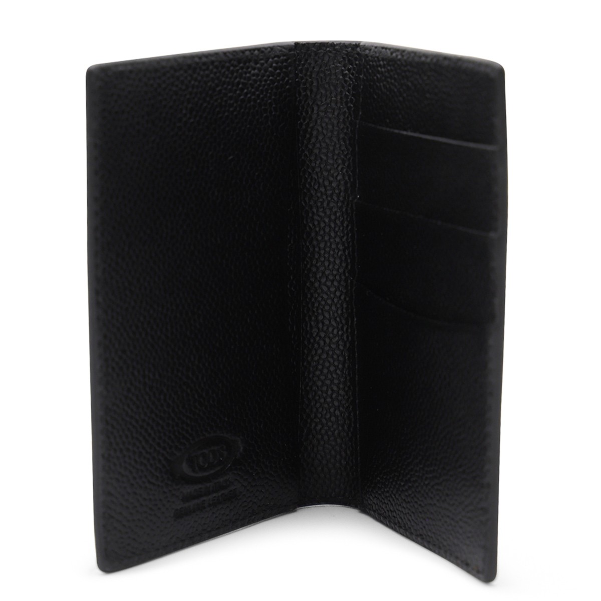 BLACK LEATHER CARD HOLDER