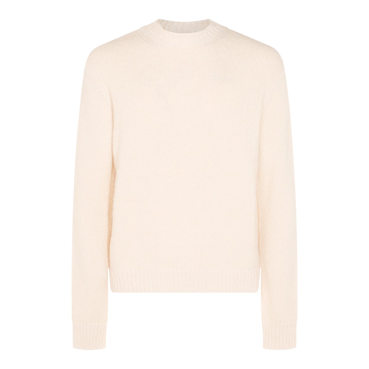 WHITE WOOL KNITWEAR