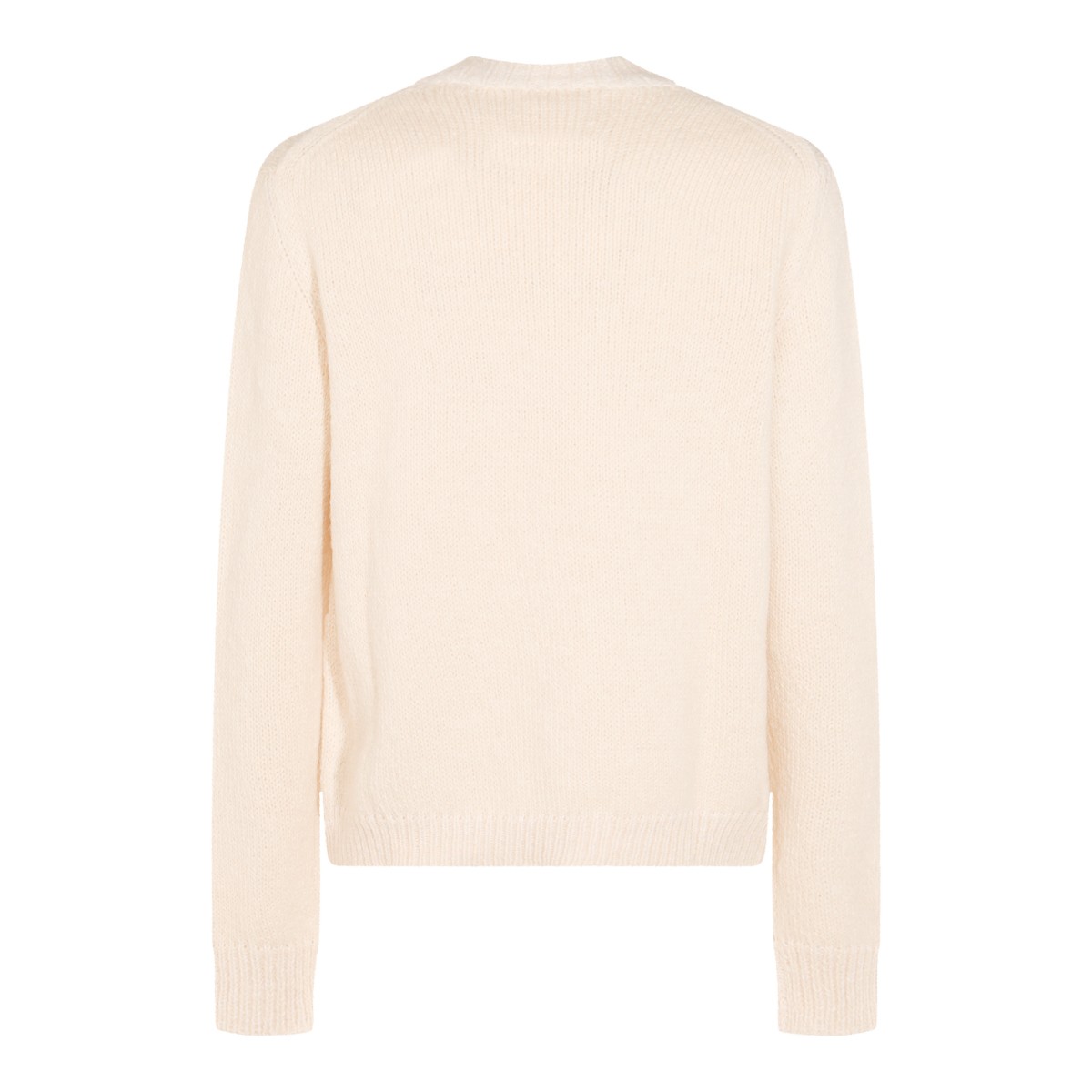 WHITE WOOL KNITWEAR