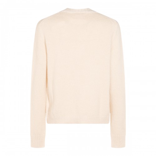 WHITE WOOL KNITWEAR