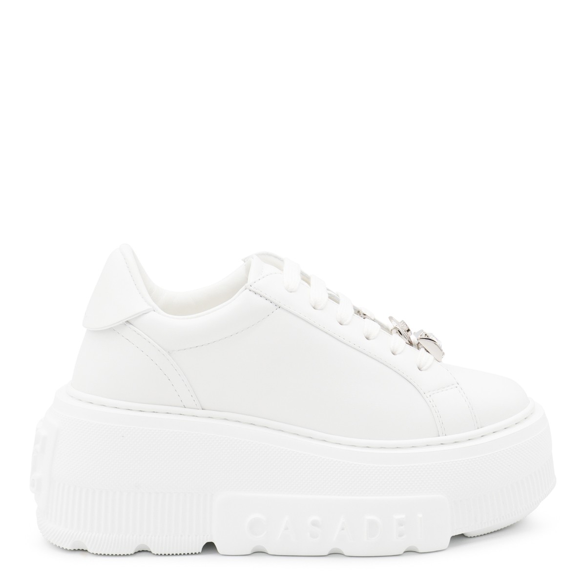 WHITE LEATHER SNEAKERS
