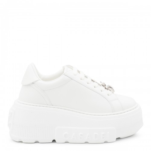 WHITE LEATHER SNEAKERS