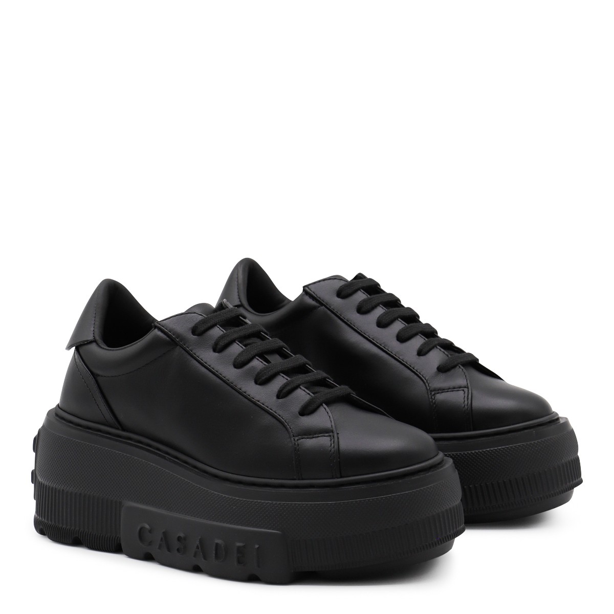 BLACK LEATHER SNEAKERS BLACK LEATHER SNEAKERS