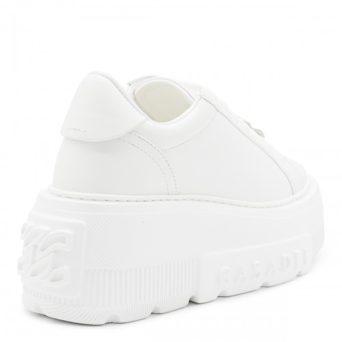 WHITE LEATHER SNEAKERS