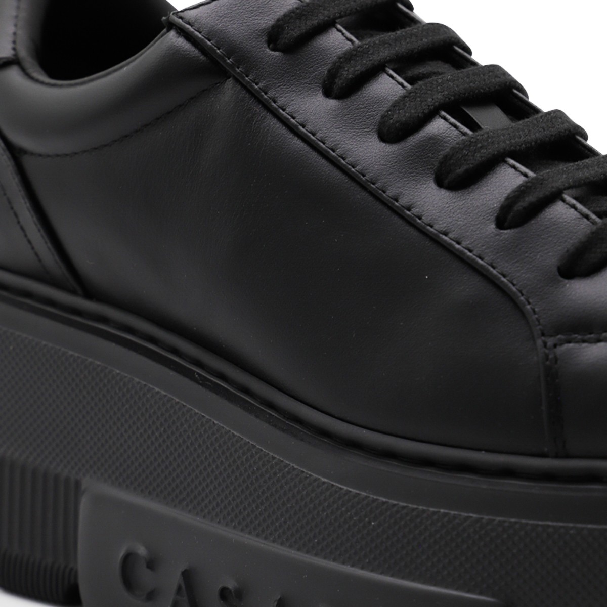 BLACK LEATHER SNEAKERS BLACK LEATHER SNEAKERS