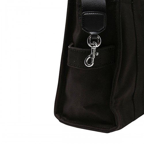 BLACK COTTON THE MEDIUM TOTE BAG
