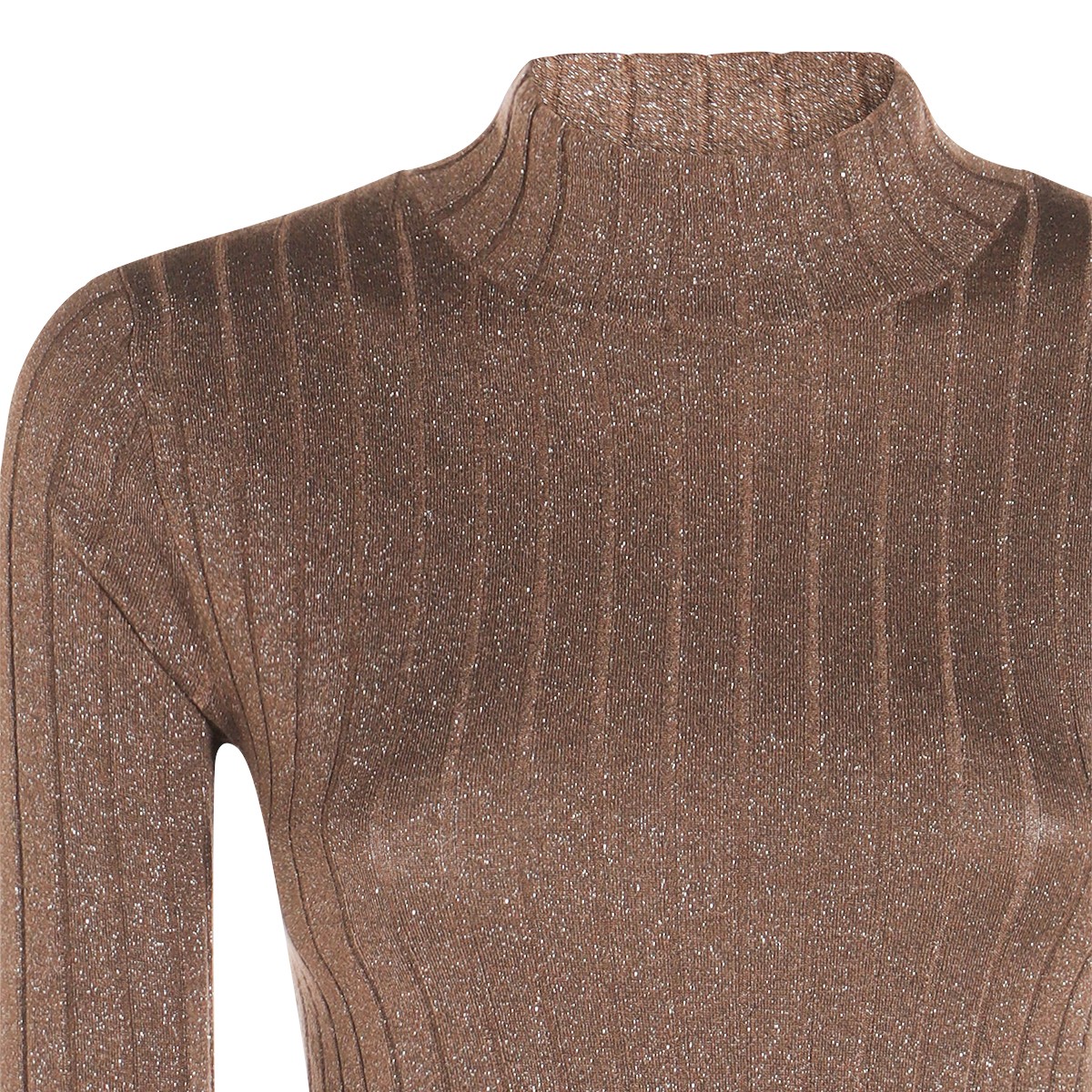 BROWN COTTON KNITWEAR