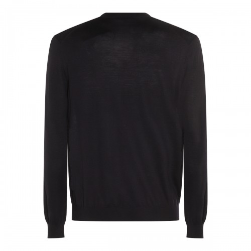 BLUE WOOL KNITWEAR