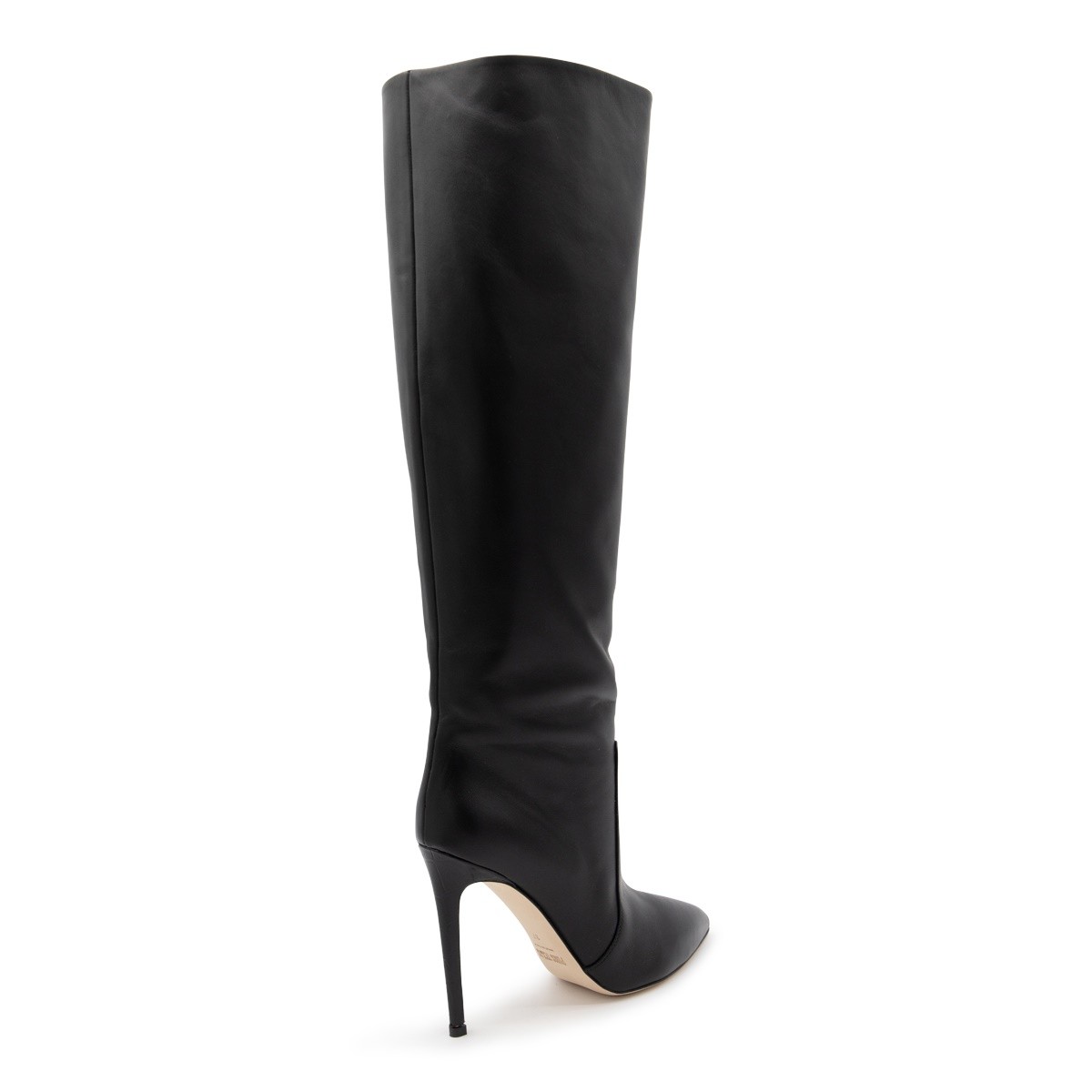 BLACK LEATHER STILETTO BOOTS BLACK LEATHER STILETTO BOOTS