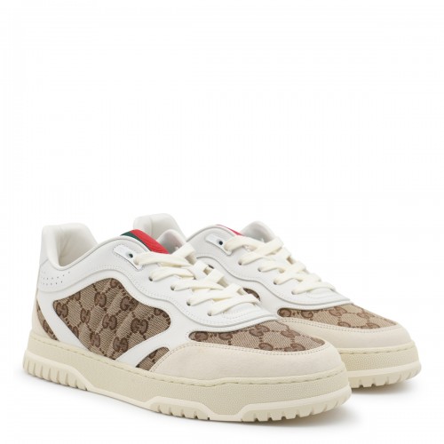 WHITE AND BEIGE LEATHER... 2