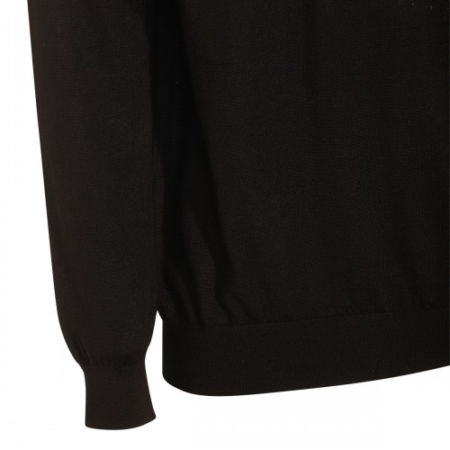 BLACK WOOL KNITWEAR