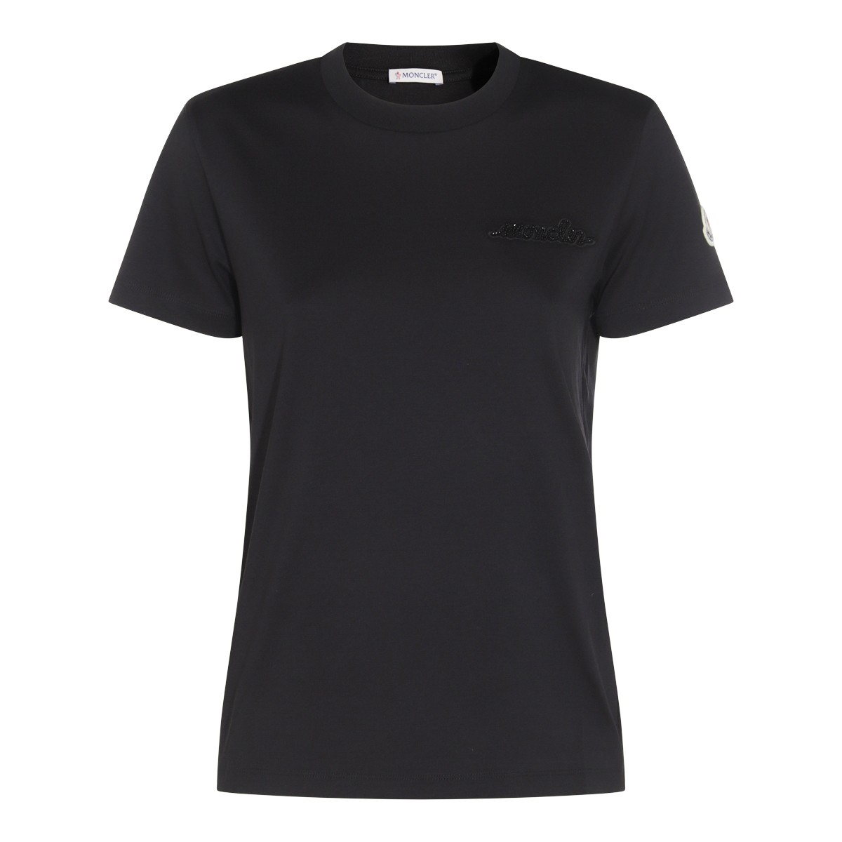 BLACK COTTON T-SHIRT