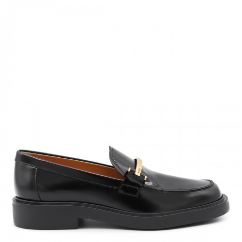 BLACK LEATHER LOAFERS 2