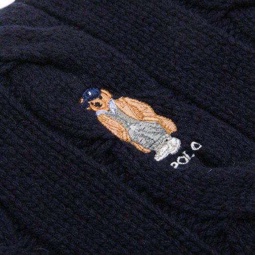 NAVY WOOL BEANIE