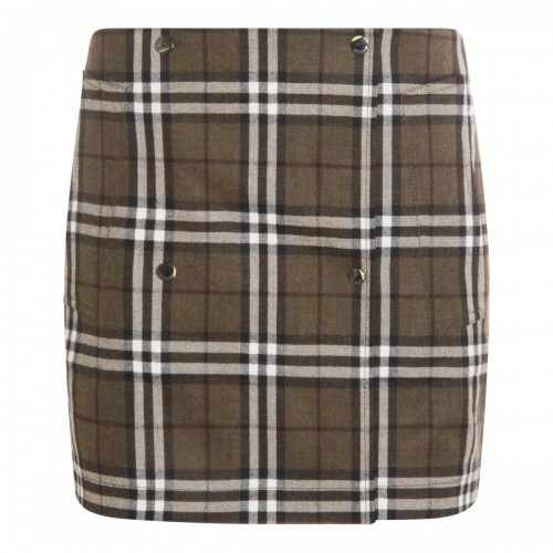 BROWN WOOL SKIRT