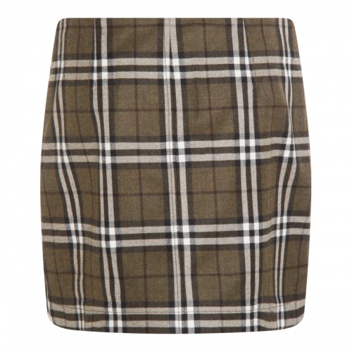 BROWN WOOL SKIRT