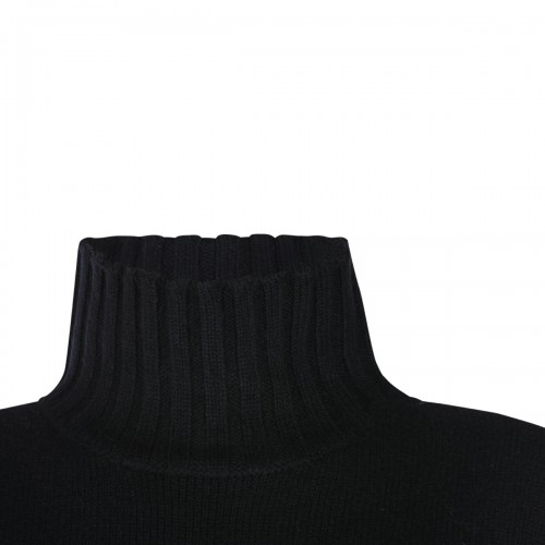 BLACK WOOL PORZIA KNITWEAR
