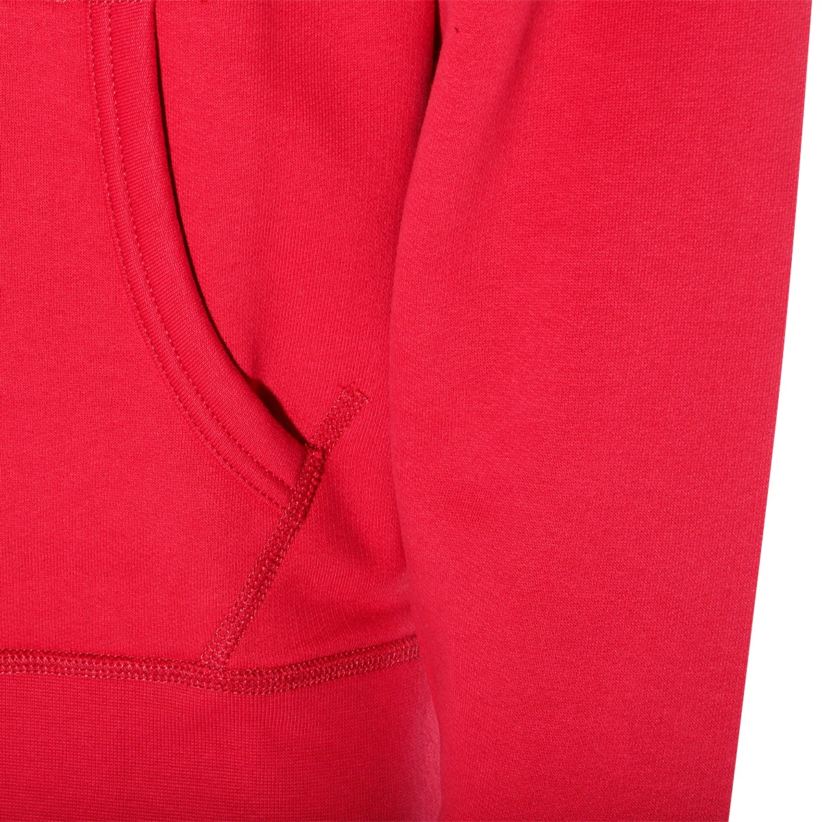 RED COTTON SWEATSHIRT