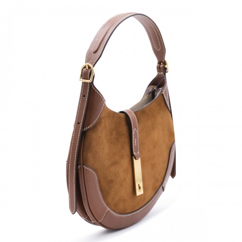 BROWN LEATHER SHOULDER BAG