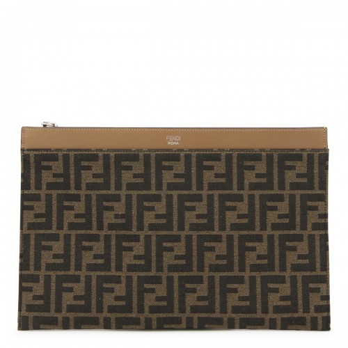 TABACCO CANVAS MONOGRAM POUCH
