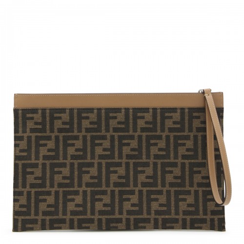 TABACCO CANVAS MONOGRAM POUCH