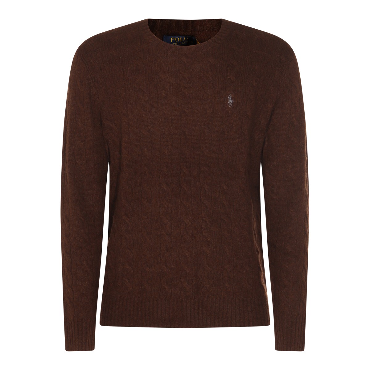 BROWN WOOL KNITWEAR