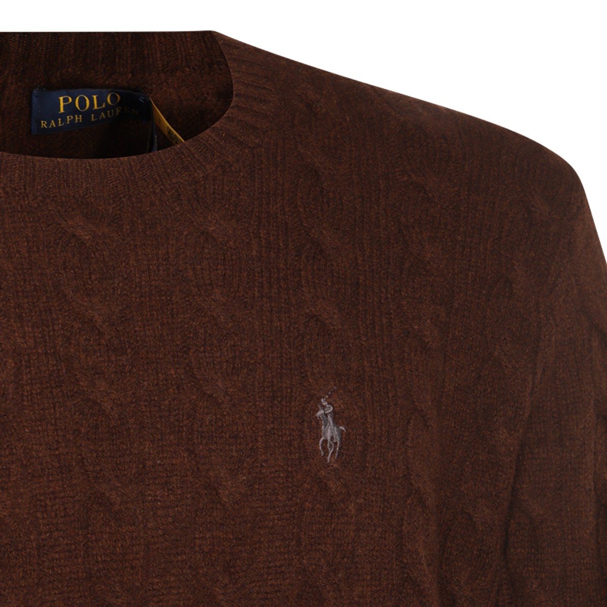 BROWN WOOL KNITWEAR
