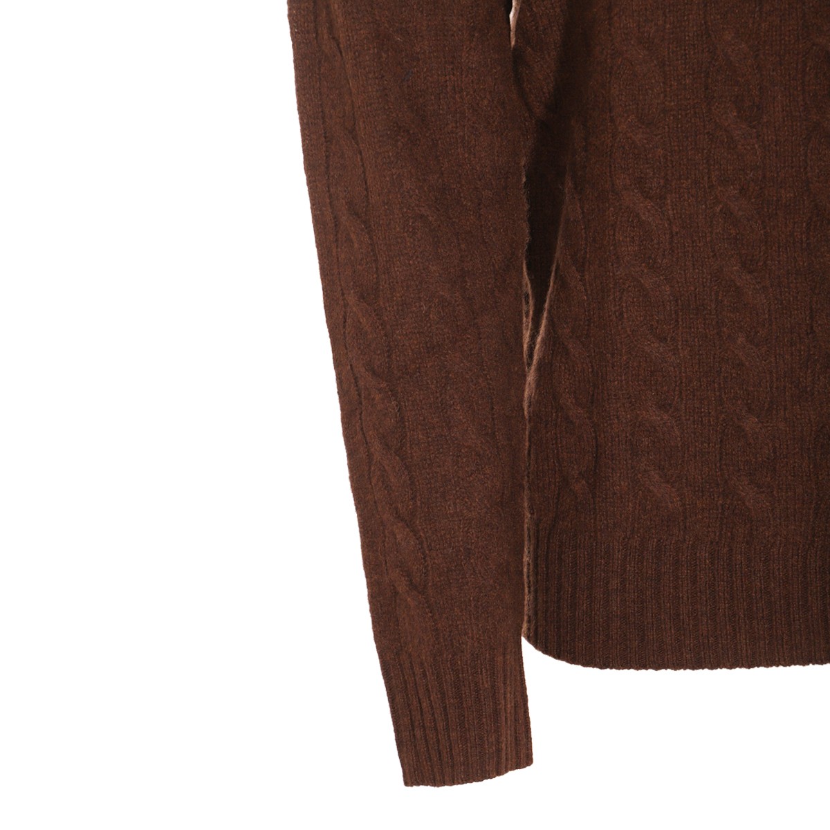 BROWN WOOL KNITWEAR