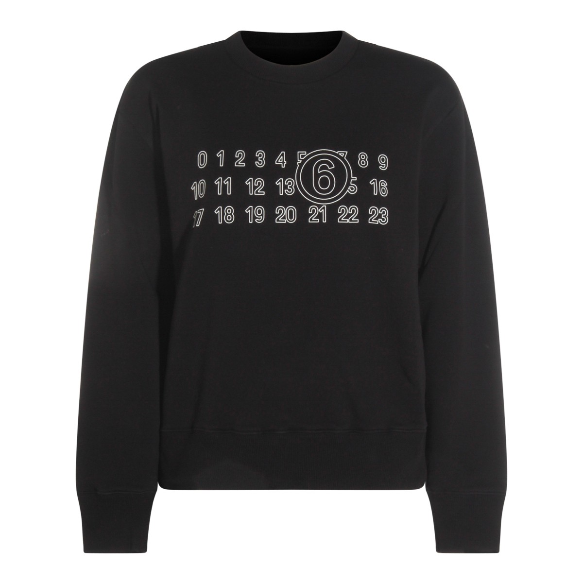 BLACK COTTON SWEATSHIRT
