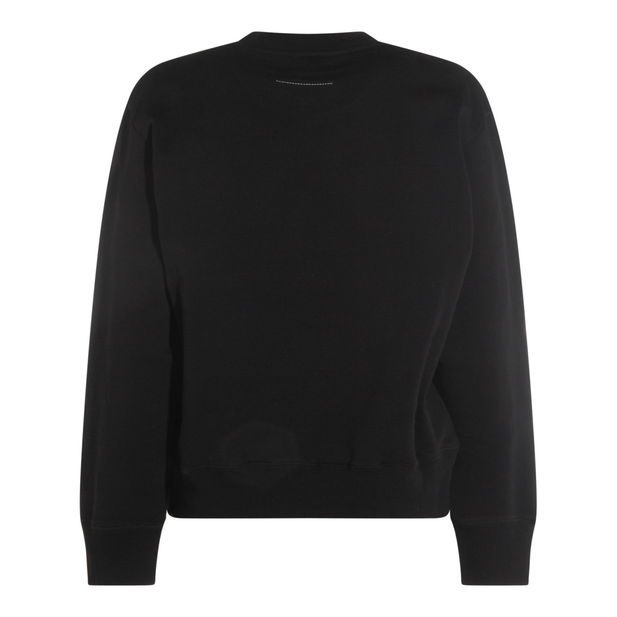 BLACK COTTON SWEATSHIRT