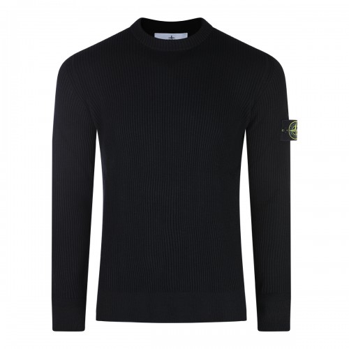 BLACK WOOL KNITWEAR