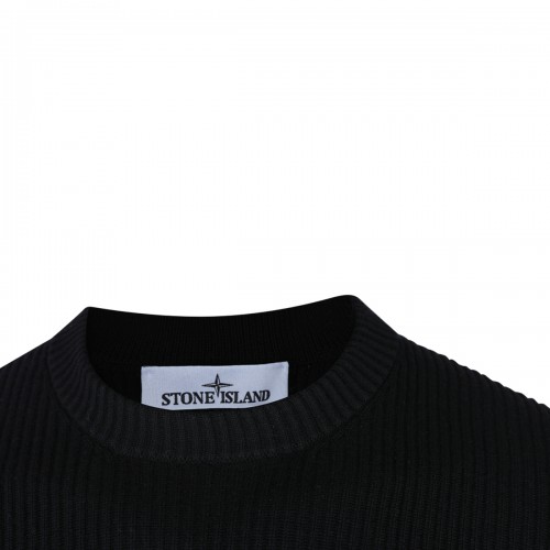 BLACK WOOL KNITWEAR