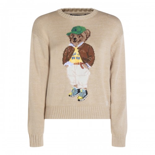 BEIGE COTTON KNITWEAR