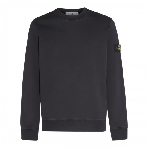 BLACK COTTON SWEATSHIRT