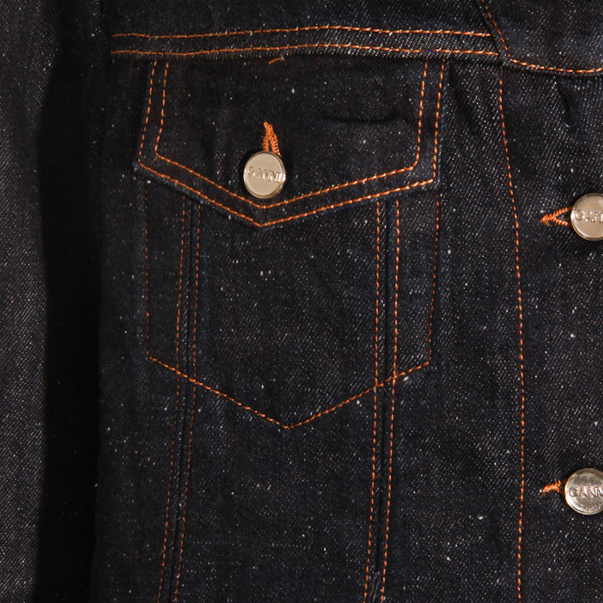 DARK BLUE COTTON DENIM JACKET