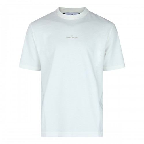 WHITE COTTON T-SHIRT