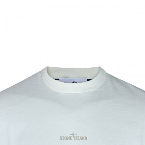 WHITE COTTON T-SHIRT