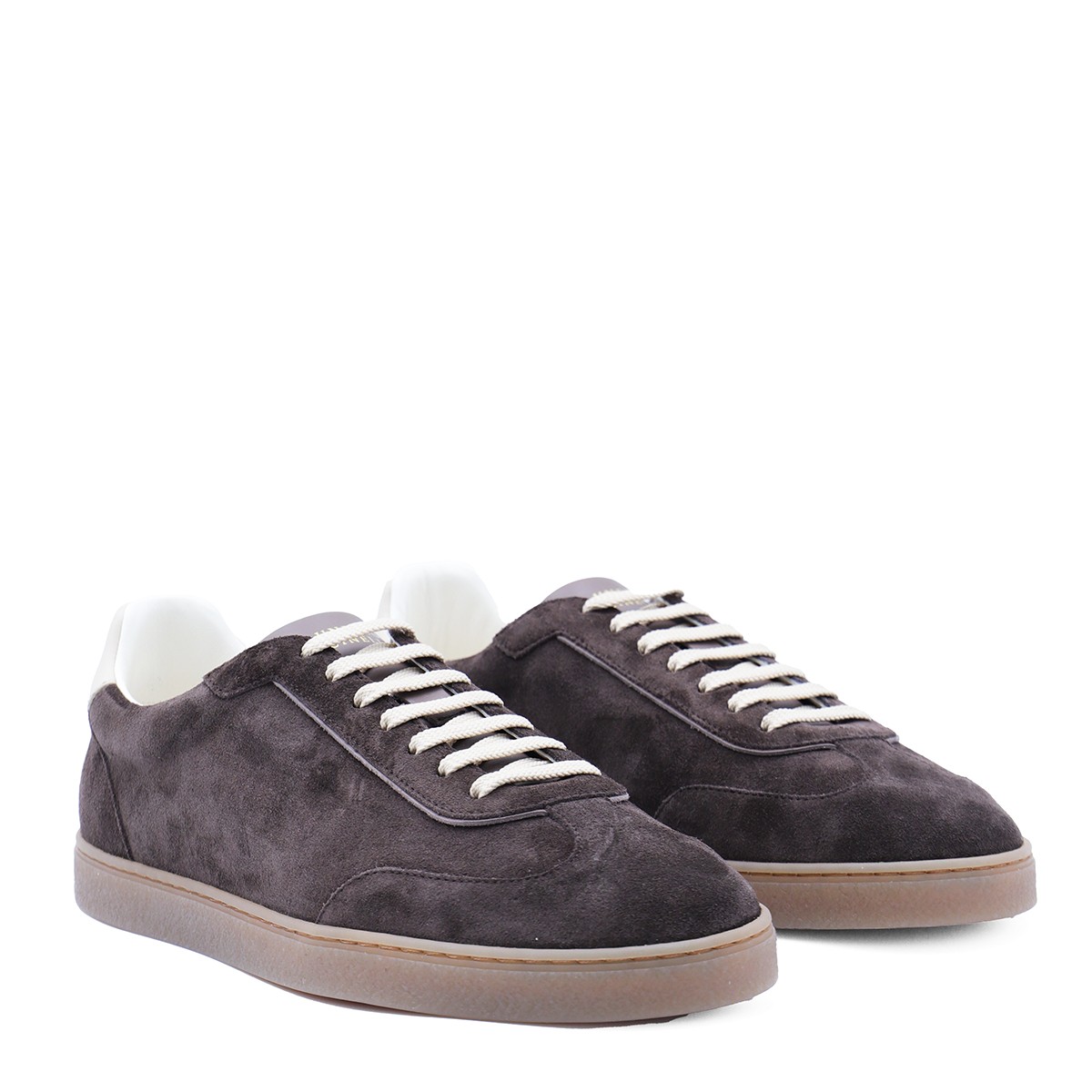 DARK BROWN LEATHER SNEAKERS