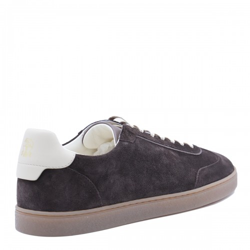 DARK BROWN LEATHER SNEAKERS