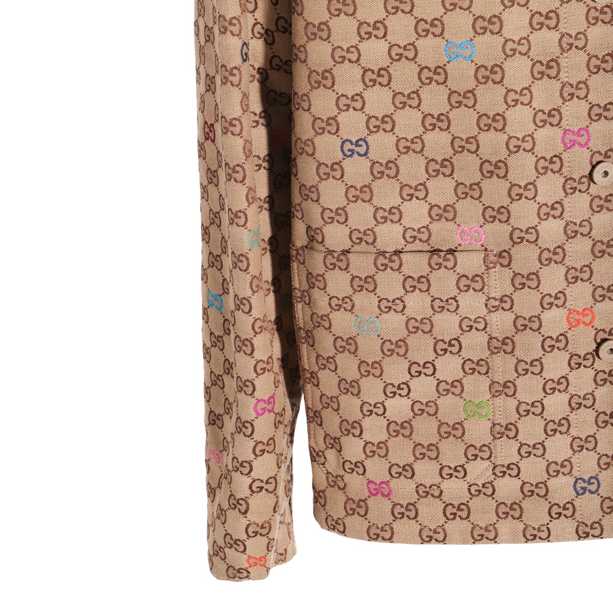 BEIGE COTTON CASUAL JACKET