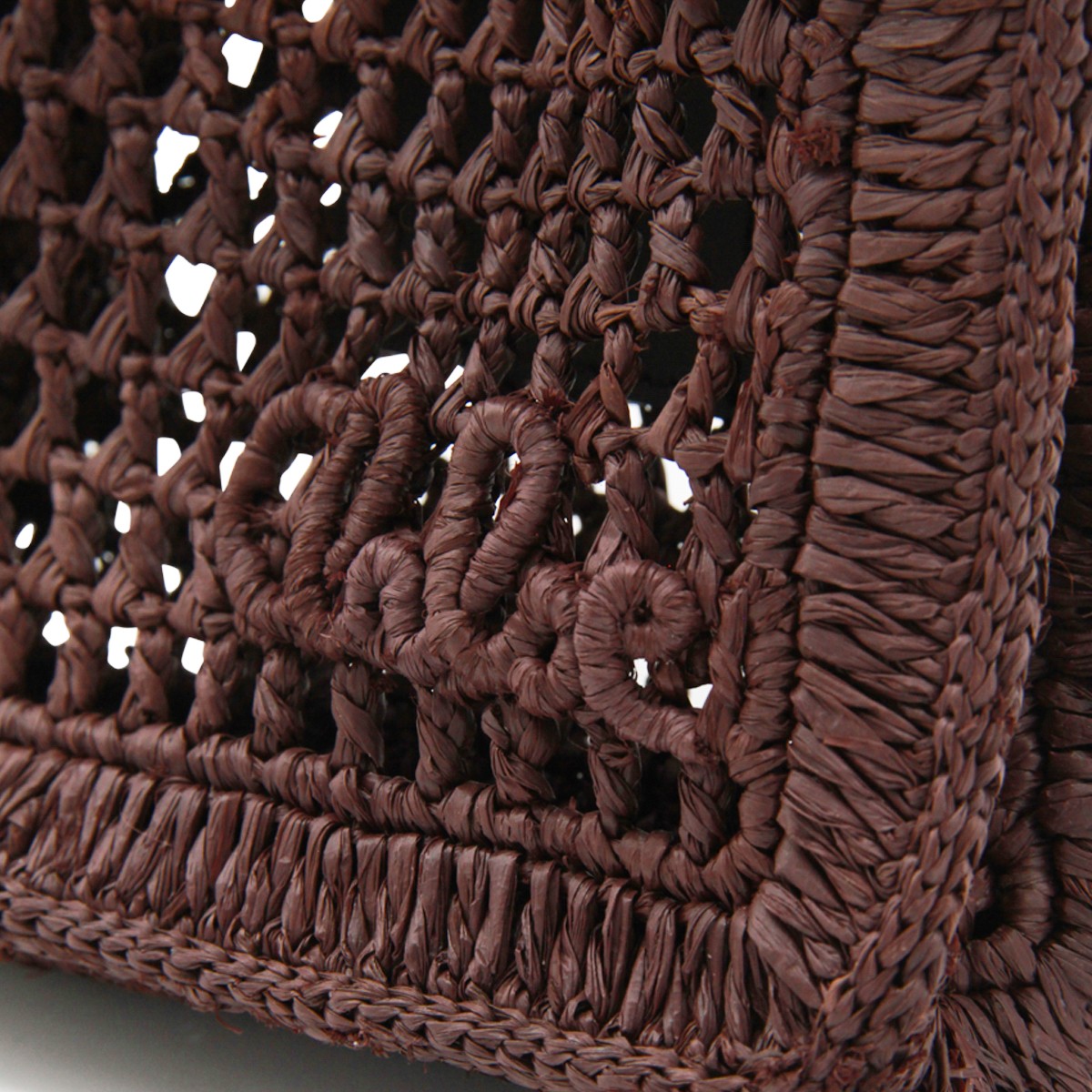 BROWN RAFFIA TOTES