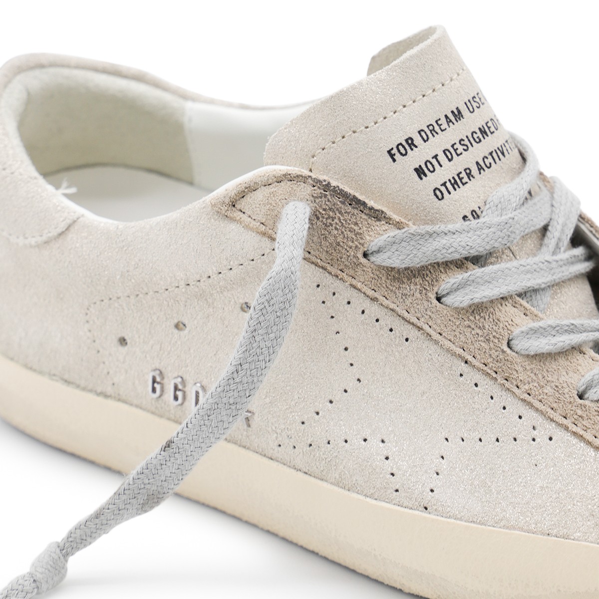 BEIGE LEATHER SUPER STAR SNEAKERS